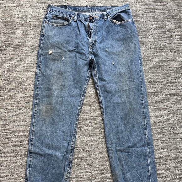 Mens wrangler denim jeans size - Picture 1 of 3